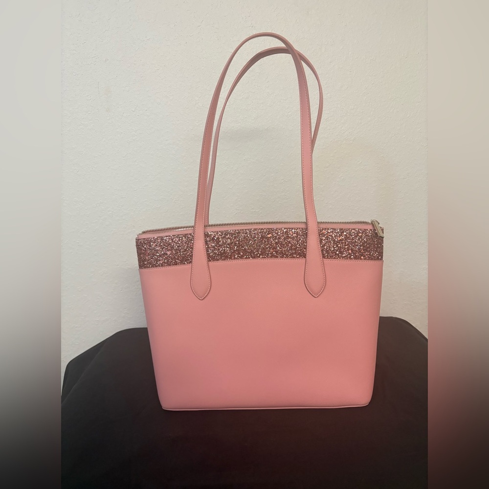 kate spade New York - Flash Pink Glitter Tote